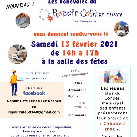 1er repair cafe de Flines lez Râches