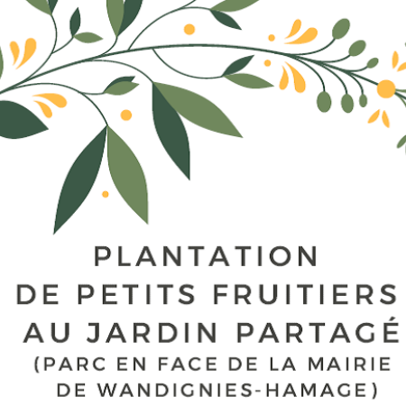 Plantation de petits fruitiers